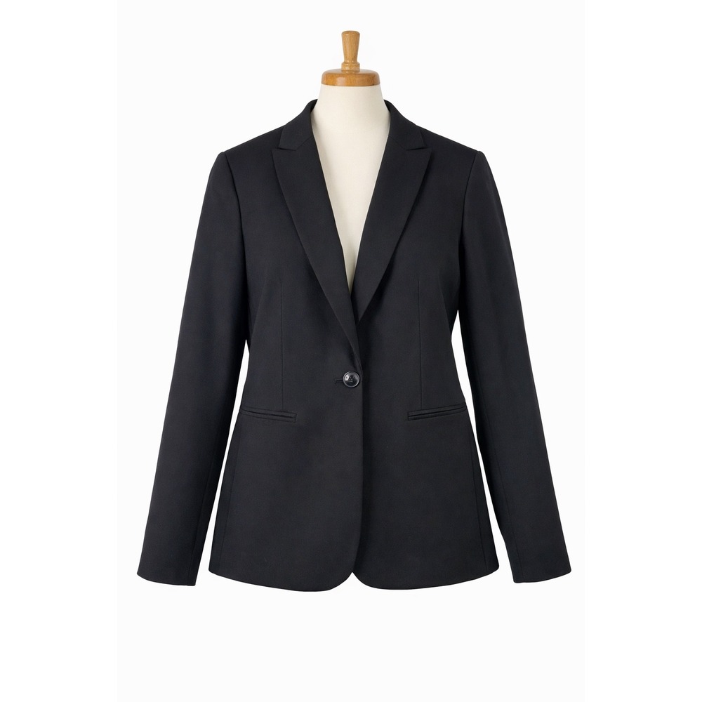 J.Crew Campbell Blazer Black Wool Blend Single Button Professional Suit Jacket 2